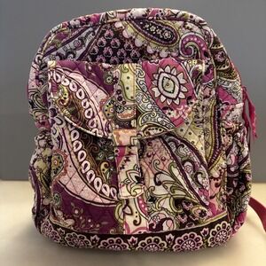 Vera Bradley "Very Berry Paisley" Retired Print 2010 - Backpack/Book Bag Pink